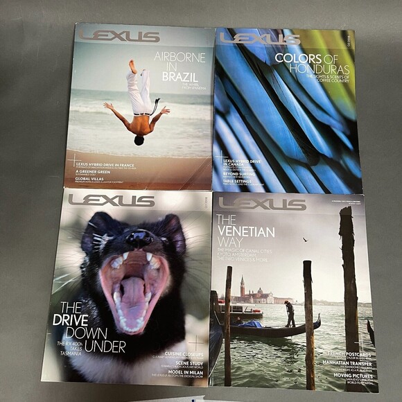 Lexus Magazines 2008 Qtrs. 1, 2, 3 & 2009 Winter Lot of 4 - Picture 1 of 7